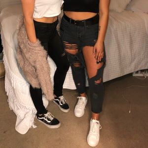 Brandy Melville ripped black jeans
